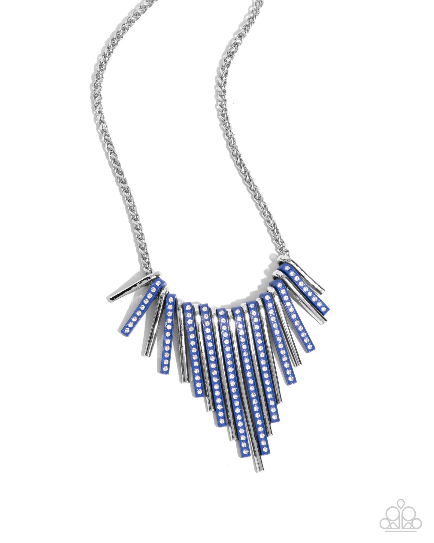 Fashionable Fringe - Blue & Colored Cameo - Blue - Complete Look